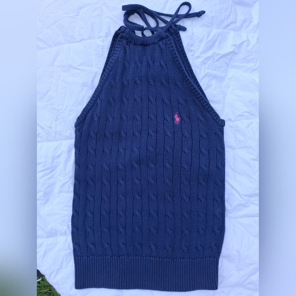 Ralph Lauren Vintage Knit Halter Top Y2K
